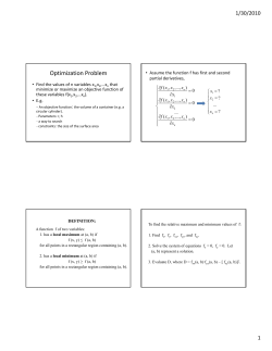 Optimization Problem