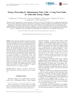 Energy Harvesting by Subcutaneous Solar Cells: A Long