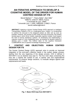 an iterative approach to develop a cognitive model of the driver for