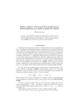 Infinite sequence of fixed point free pseudo-Anosov