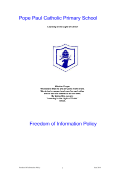 102 KB Freedom of Information Policy 2016