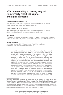 Effective modeling of wrong way risk, counterparty