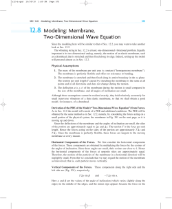 12.8 Modeling: Membrane, Two-Dimensional Wave