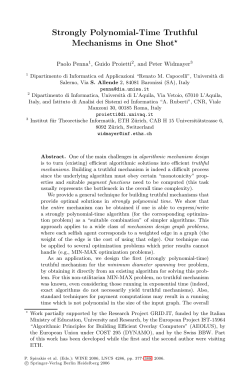Strongly Polynomial-Time Truthful Mechanisms in One Shot