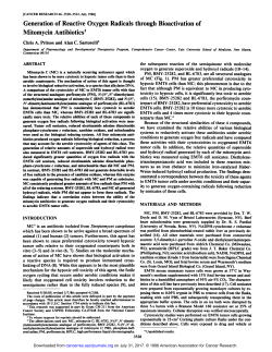 Generation of Reactive Oxygen Radicals