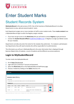 Enter Student Marks