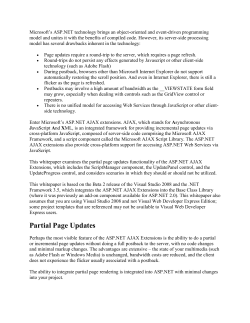 Calling Web Services with ASP.NET AJAX