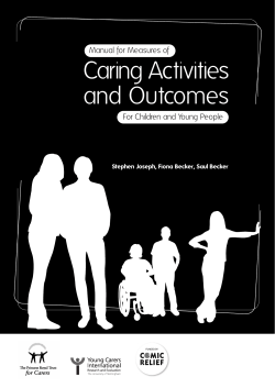 Caring Activities and Outcomes