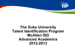 Presentation - McAllen Independent School District
