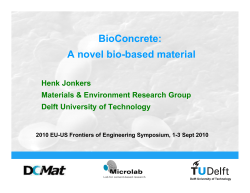 Development of Bacteria-based Self-healing Concrete Bio