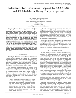Software Effort Estimation Inspired by COCOMO and FP Models: A