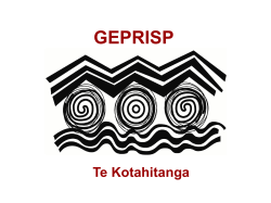 4 geprisp - Te Kotahitanga