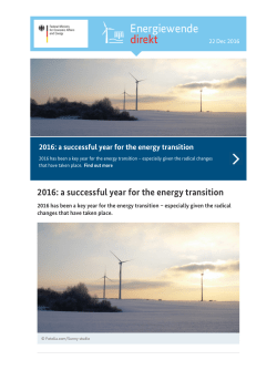 BMWi Newsletter Energiewende - ausgabe