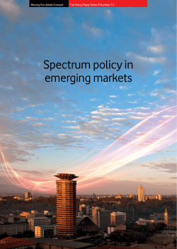 Spectrum policy in emerging markets