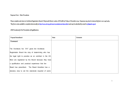 Proposed Amendment - Architects Registration Board
