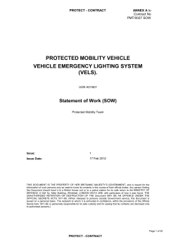 Emergency Lighting System SoW