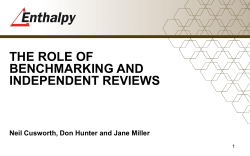 AusIMM Presentation IPRs and Benchmarking