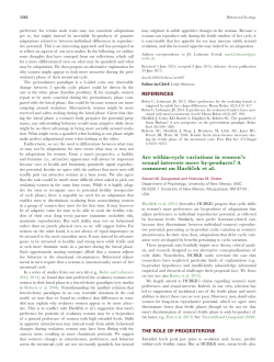 Are within-cycle variations in women`s sexual interests mere by