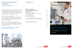 Testing and Calibration Laboratory for gas analyzers Your questions