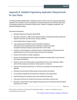 Appendix B - BC Oil and Gas Commission