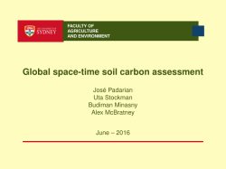 Global space-time soil carbon assessment