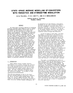 state-space average modelling ofconverters with
