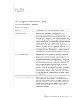 The Energy and Infrastructure Group