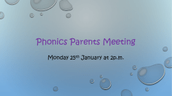 EYFS Parents Meeting