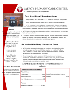 Our Statistics - Mercy Primary Care Center