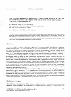 0 009-2614/8715 03.50 @ Elsevier Science Publishers B.V. (North