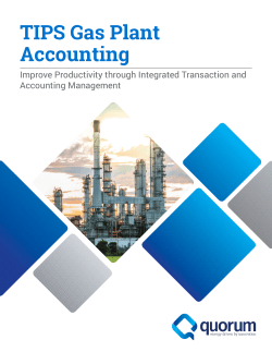TIPS Gas Plant Accounting - Quorum Business Solutions