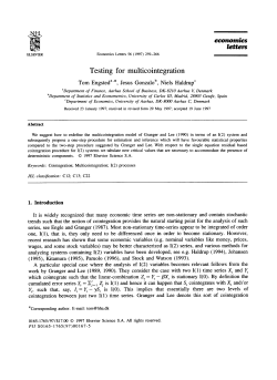 Testing for multicointegration