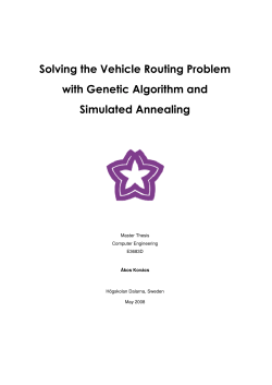 Solving the Vehicle Routing Problem with Genetic Algorithm and