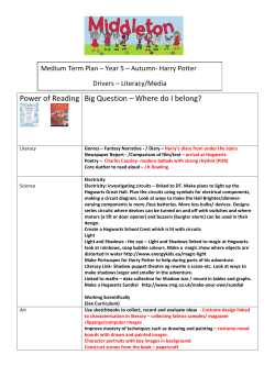 Year 6 medium term plan Harry Potter completed DOCX File