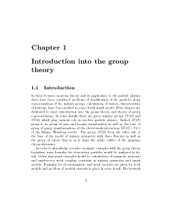 Chapter 1 Introduction into the group theory