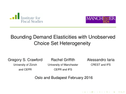 Bounding Demand Elasticities with Unobserved Choice Set