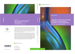 Cognitive Functioning in Alcohol and Other Substance Use