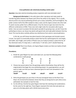 Cross-pollination lab