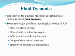 6. Fluid Dynamics