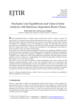Stochastic User Equilibrium and Value-of