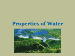 Properties of Water - Effingham County Schools