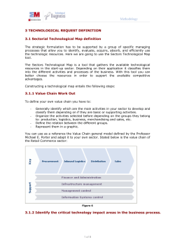3 TECHNOLOGICAL REQUEST DEFINITION 3.1