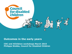 Outcomes in the early years