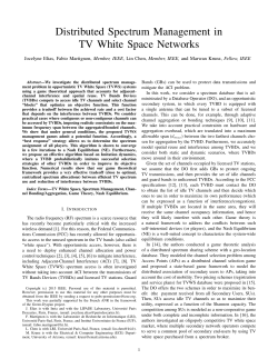 Distributed Spectrum Management in TV White Space Networks
