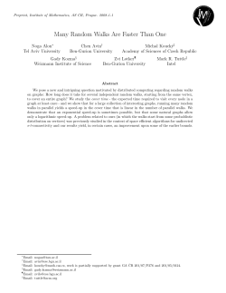 Many Random Walks Are Faster Than One