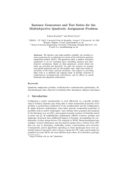 Instance Generators and Test Suites for the Multiobjective Quadratic