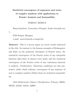 Statistical convergence of sequences and series of complex