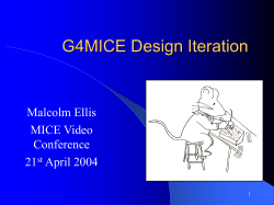 G4MICE Design Iteration