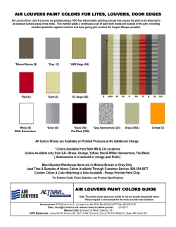 Colors - Activar Construction Products Group