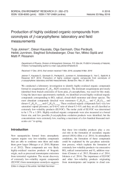 Production of highly oxidized organic compounds from ozonolysis of